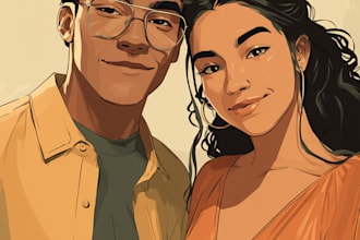 draw a couple portrait or a fanart of your ship