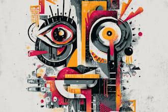 do illustration street art graffiti, abstract
