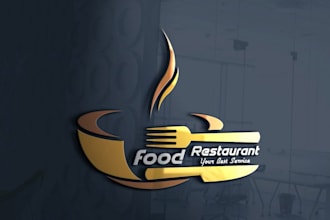 design customized food, cafe, bbq and restaurant logo