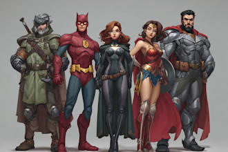 make a super hero character design