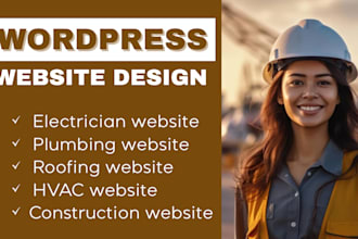 do professional construction website electrical hvac electrician plumbing wix