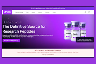 build peptide website fda complaint research peptide woocommerce peptide website