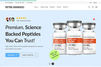 design peptide store nutraceutical supplement store sarms store peptide website