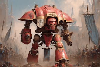 do paint a warhammer illustration