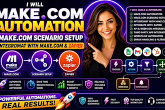 make com automation make com scenario setup integromat with make com and zapier