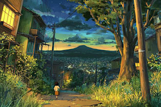 do anime background art