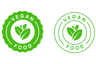 do a vegan logo for bio and organic food , restaurant or brand
