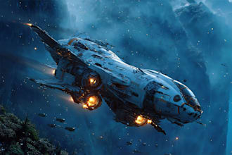 draw a sci fi spaceship art