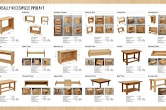 create stress free DIY woodworking plans with cutlist and step by step guide