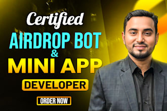 make a telegram airdrop bot with custom features
