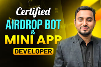 make a telegram airdrop bot with custom features
