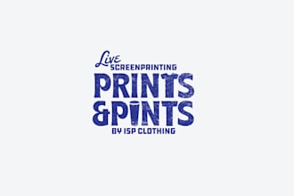 design unique live screen printing logo