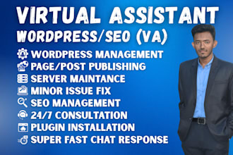be your wordpress virtual assistant VA for any task