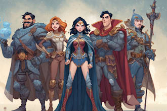 a super hero character design