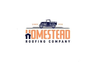 design old roofing company logo