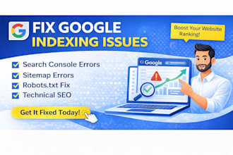 fix indexing issues, sitemap errors and google search console problems