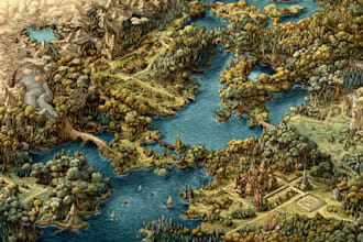 do map illustration map design fantasy map