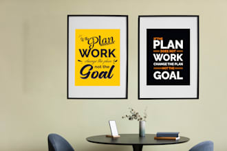 create modern typography posters
