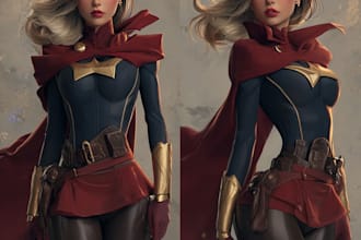 customized you in a superhero famous character