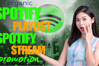 increase spotify album music listeners, spotify stream, spotify music promotion