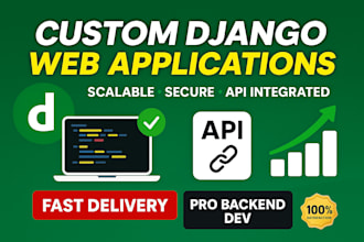 develop a custom python django web app
