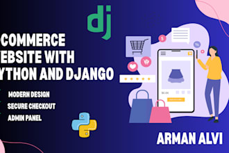 develop professional ecommerce web application using django