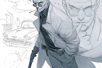 illustrate comic book illustration character design illustrate comic book illust