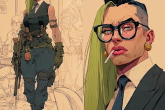 illustrate comic book illustration character design illustrate comic book illust