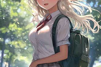 draw illustrations in anime and manhwa style