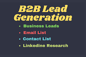 b2b lead generation linkedin sales navigator lead list leads gen