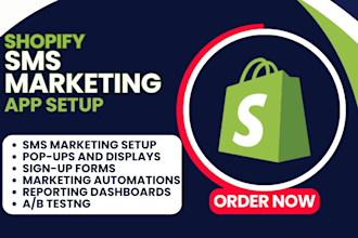 setup shopify SMS marketing trustoo privy klaviyo aftership postscript mailchimp