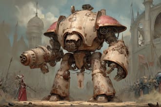 do paint warhammer themed illustration