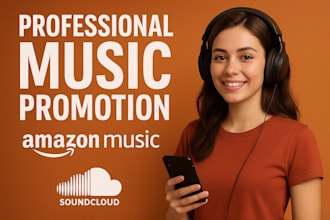 handle professional music promotion on amazon and soundcloud