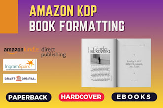 do layout design and book formatting for amazon KDP