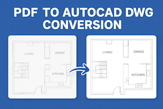 convert PDF drawings into autocad editable dwg files
