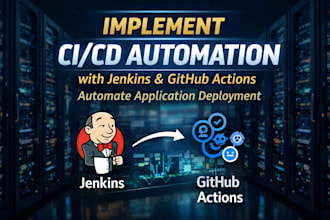 implement cicd with jenkins and github actions for automated deployment