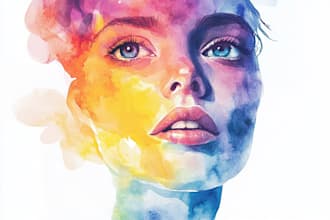 create watercolor illustrations for KDP