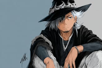 draw creative anime manga artwork with unique styling