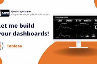 create tableau dashboards for you