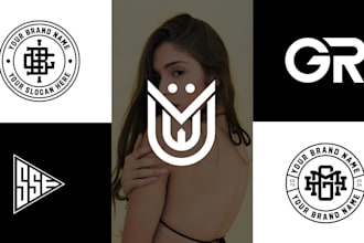 design monogram initial style clothing brand and luxury fashion logo