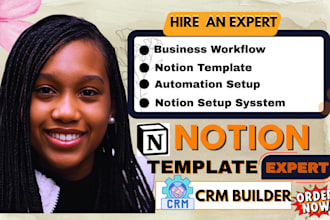 notion virtual assistant build notion template notion database notion expert