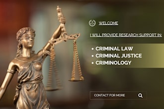help with criminology, law presentations and reports