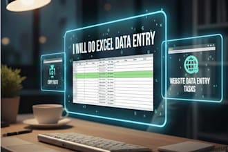 do excel data entry, copy paste and website data entry tasks