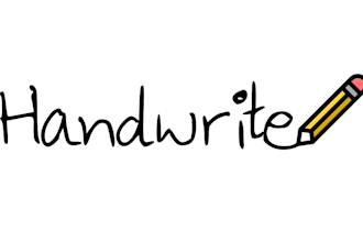 handwrite notes and letters