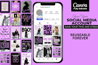 design instagram templates  posts stories carousels videos