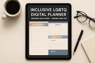 design an inclusive lgbtq digital planner that inspires and organises your life