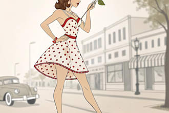 draw a cute and sexy pin up pinup girl