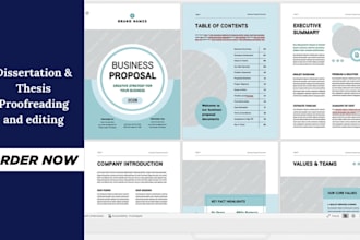 edit, proofread, and format your thesis, dissertation, or professional report