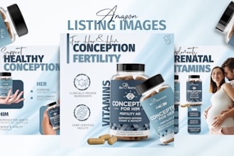 design amazon listing images product infographic lifestyle or bol products
