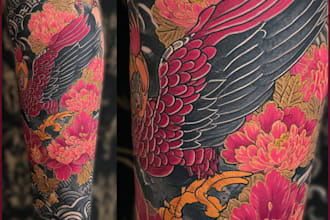 do awesome original japanese tattoo, irezumi tattoo design